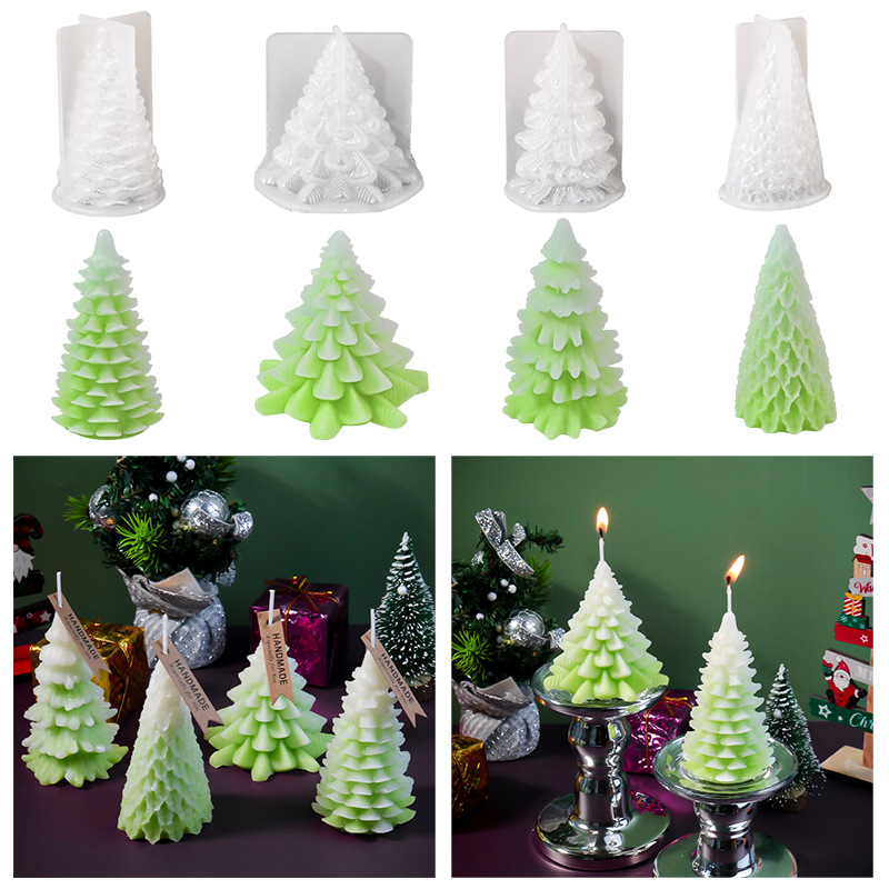 قوالب سيليكون إيبوكسي لشجرة عي - مراجعة Candle Molds وسعره