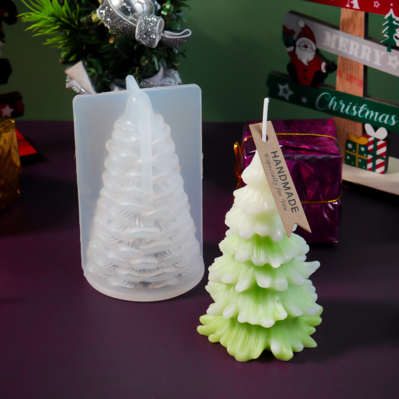 قوالب سيليكون إيبوكسي لشجرة عي - مراجعة Candle Molds وسعره