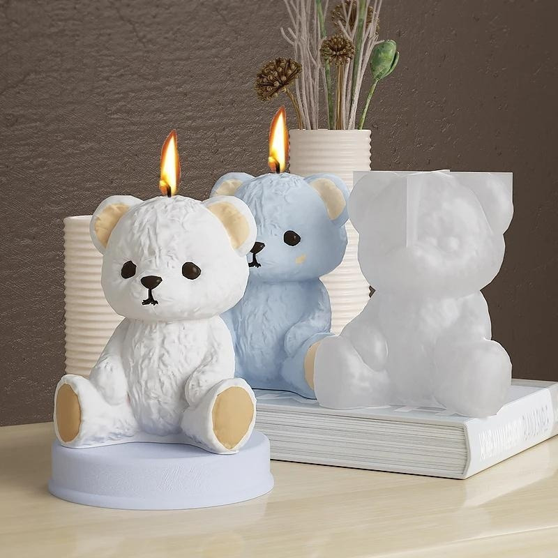 قالب سيليكون على شكل دب صغير ل - مراجعة Candle Molds وسعره