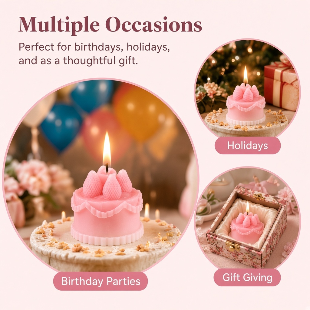 شمعة معطرة على شكل كعكة، رومان - مراجعة Soy Wax وسعره