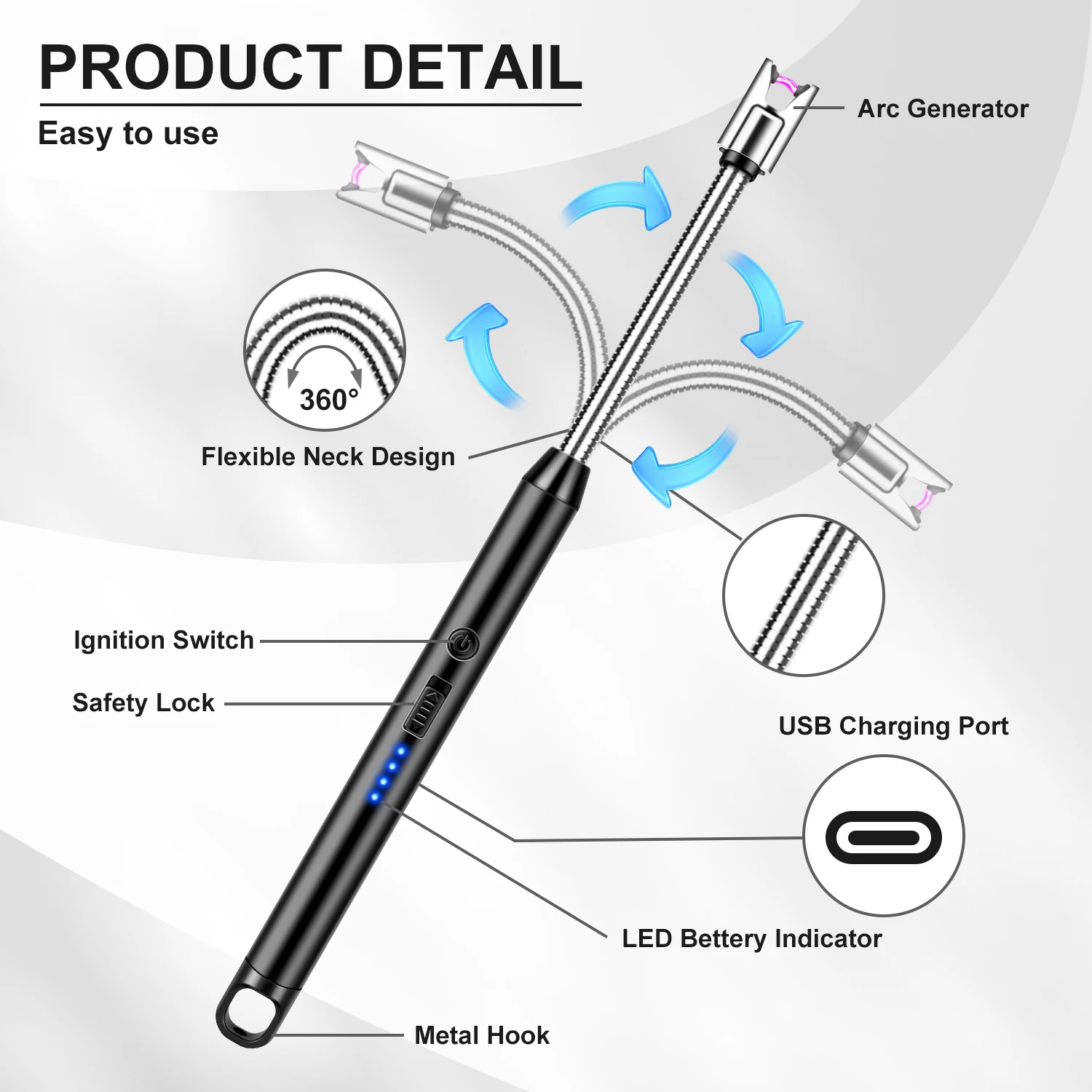 يندبروف قوس نبض الإشعال بندقية - مراجعة Candle Lighter وسعره